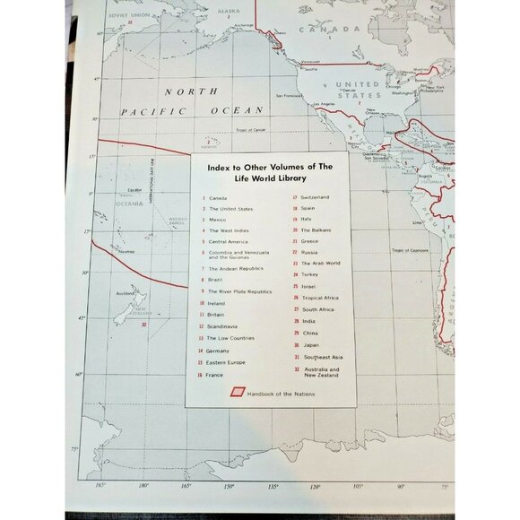 Vintage Time Life World Library Atlas of the World & Handbook of the Nations – H - Picture 5 of 12
